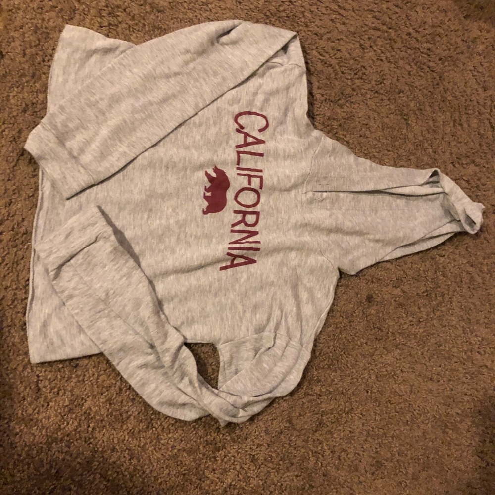 Grey California Crop Top